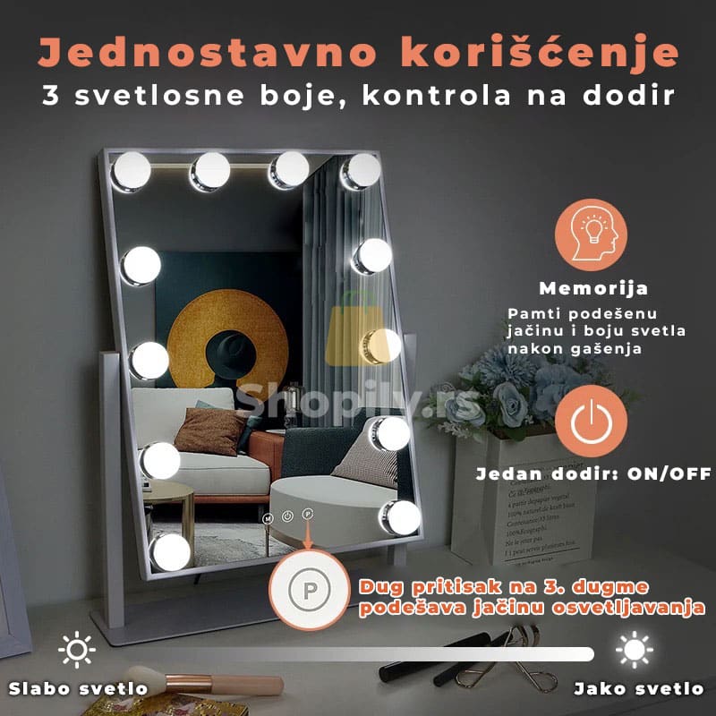 ogledalo za šminkanje